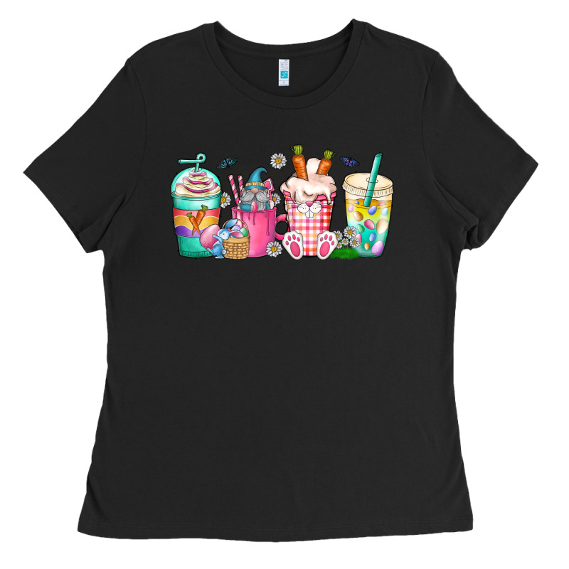Easter Day Coffee Gnome Ladies Tee by CowhideDigitalArt | Teevron