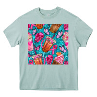 Arona breast cancer coffee cups with butterfly seamless pattern bbs Heavy Core Tee - BundleAndBundleShop