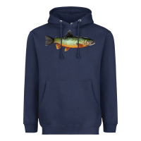 Navy Greenback Cutthroat Trout Fish Heavyweight Hoodie - RanaPortraitStore