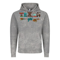 Cloud Rock texas girl serape turquoise leopard cowhide arrow Vintage Hoodie - Artiststas