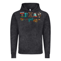 Vintage Black texas girl serape turquoise leopard cowhide arrow Vintage Hoodie - Artiststas