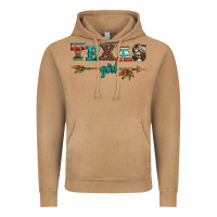 Vintage Camel texas girl serape turquoise leopard cowhide arrow Vintage Hoodie - Artiststas