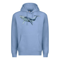 Colony Blue humpback whale Premium Hoodie - BarkalooDesign