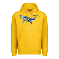 Lemon humpback whale Premium Hoodie - BarkalooDesign