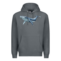 Rock humpback whale Premium Hoodie - BarkalooDesign