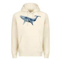 Sandshell humpback whale Premium Hoodie - BarkalooDesign