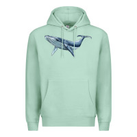 Seafoam humpback whale Premium Hoodie - BarkalooDesign