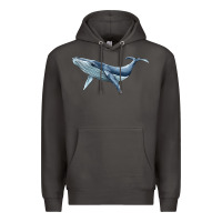 Smoke humpback whale Premium Hoodie - BarkalooDesign