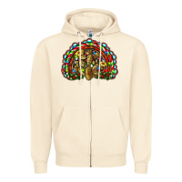 Sandshell christmas rainbow with leopard cactus Zipper Hoodie - RanaPortraitStore
