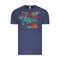 Vintage Denim merry christmas y'all Vintage Tee - CowhideDigitalArt