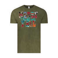 Vintage Olive merry christmas y'all Vintage Tee - CowhideDigitalArt