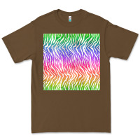 Cacao watercolor rainbow tiger seamless pattern Premium Tee - BundleAndBundleShop