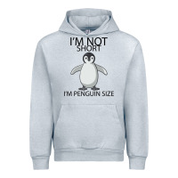 Heather Grey I'm Not Short I'm Penguin Size Urban Hoodie - Bettercallsaul