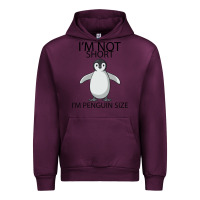 Mauve Wine I'm Not Short I'm Penguin Size Urban Hoodie - Bettercallsaul