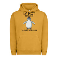 Pigment Peanut Butter I'm Not Short I'm Penguin Size Urban Hoodie - Bettercallsaul