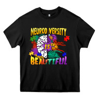 Black Neurodiversity Is Beautiful Heavy Core Tee - FaDigitalArtStudio