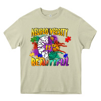 Mossy Neurodiversity Is Beautiful Heavy Core Tee - FaDigitalArtStudio