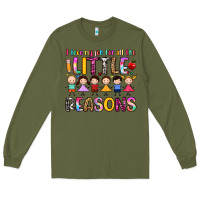 Army Green i love my job for all the little reasons Long Sleeve Tee - Artiststas