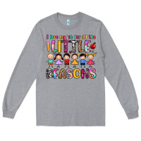 Heather Grey i love my job for all the little reasons Long Sleeve Tee - Artiststas