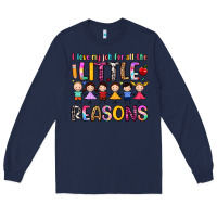 Navy i love my job for all the little reasons Long Sleeve Tee - Artiststas