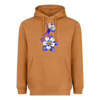 Meerkat Colorado Rocky Mountain Columbine Flower Heavyweight Hoodie - RanaPortraitStore