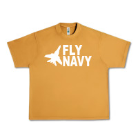 Peanut Butter fly navy Urban Heavy Tee - DesigneFamous