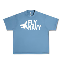 Pebble Blue fly navy Urban Heavy Tee - DesigneFamous