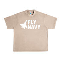 French Oak fly navy Urban Heavy Tee - DesigneFamous