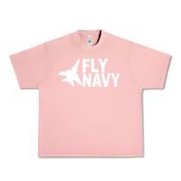 Salmon fly navy Urban Heavy Tee - DesigneFamous