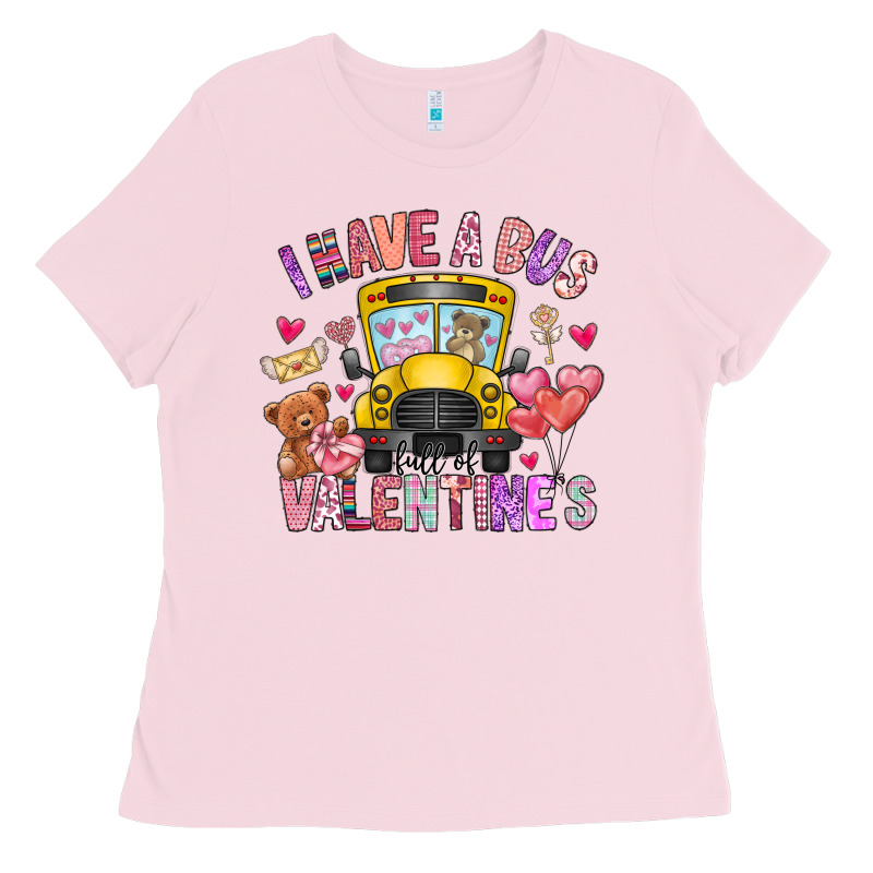 I Have A Bus Full Of Valentines Ladies Tee by CowhideDigitalArt | Teevron