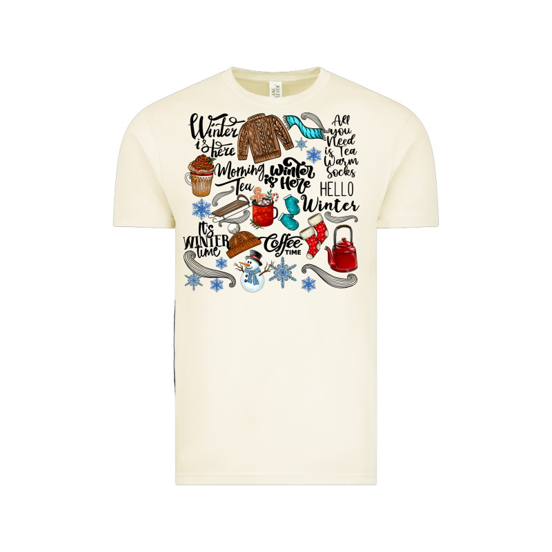 Winter Festive Essentials Vintage Tee by CowhideDigitalArt | Teevron