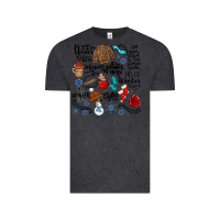 Vintage Black winter festive essentials Vintage Tee - CowhideDigitalArt