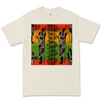 African Silhouette Seamless Pattern Premium Tee | Teevron