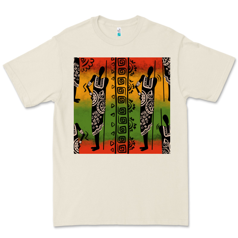 African Silhouette Seamless Pattern Premium Tee by BundleAndBundleShop | Teevron