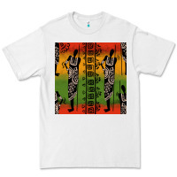 White african silhouette seamless pattern Premium Tee - BundleAndBundleShop