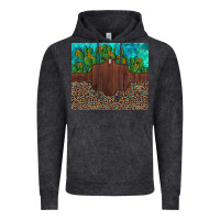 Vintage Black custom cactus and sunflowers leopard turquoise Vintage Hoodie - Artiststas