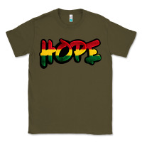 Army Green Juneteenth hope Classic Tee - FaDigitalArtStudio