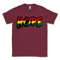 Burgundy Juneteenth hope Classic Tee - FaDigitalArtStudio
