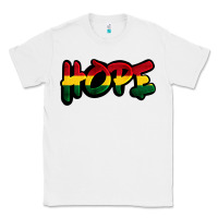 White Juneteenth hope Classic Tee - FaDigitalArtStudio