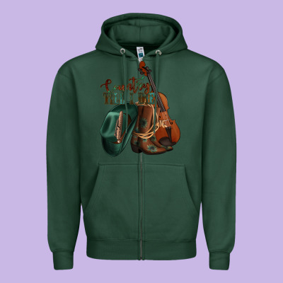 Country Till I Die Zipper Hoodie Designed By Jasminsmagicworld