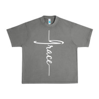 Tornado grace   christian faith cross script baptism gift Urban Heavy Tee - DesigneFamous