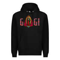Black Gigi Lady Of Guadalupe Premium Hoodie - Jasminsmagicworld