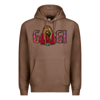 Chestnut Gigi Lady Of Guadalupe Premium Hoodie - Jasminsmagicworld