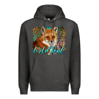 Charcoal Heather wild soul fox with dream catcher Premium Hoodie - BarkalooDesign
