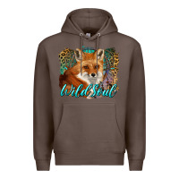 Coffee wild soul fox with dream catcher Premium Hoodie - BarkalooDesign