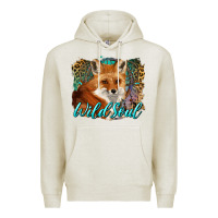 Oatmeal Heather wild soul fox with dream catcher Premium Hoodie - BarkalooDesign