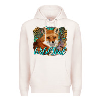 Pale Pink wild soul fox with dream catcher Premium Hoodie - BarkalooDesign