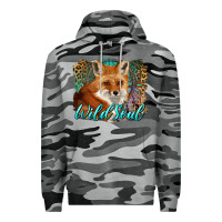 Slate Camo wild soul fox with dream catcher Premium Hoodie - BarkalooDesign