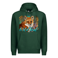 Sports Green wild soul fox with dream catcher Premium Hoodie - BarkalooDesign