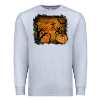 Heather Grey halloween backround Premium Sweatshirt - RanaPortraitStore